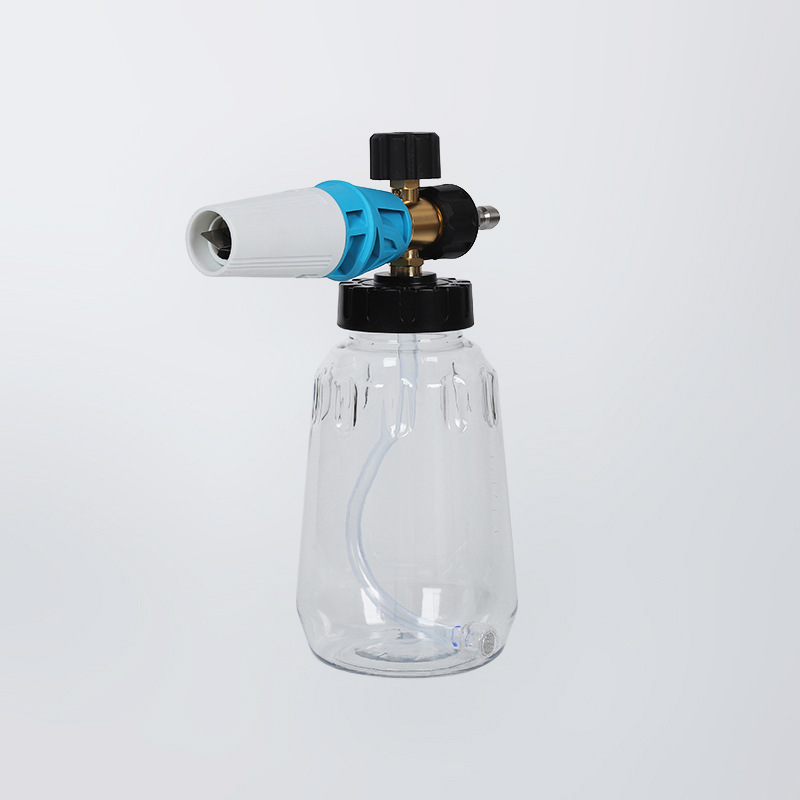 Pistola de lavado de autos a alta presión y olla de espuma