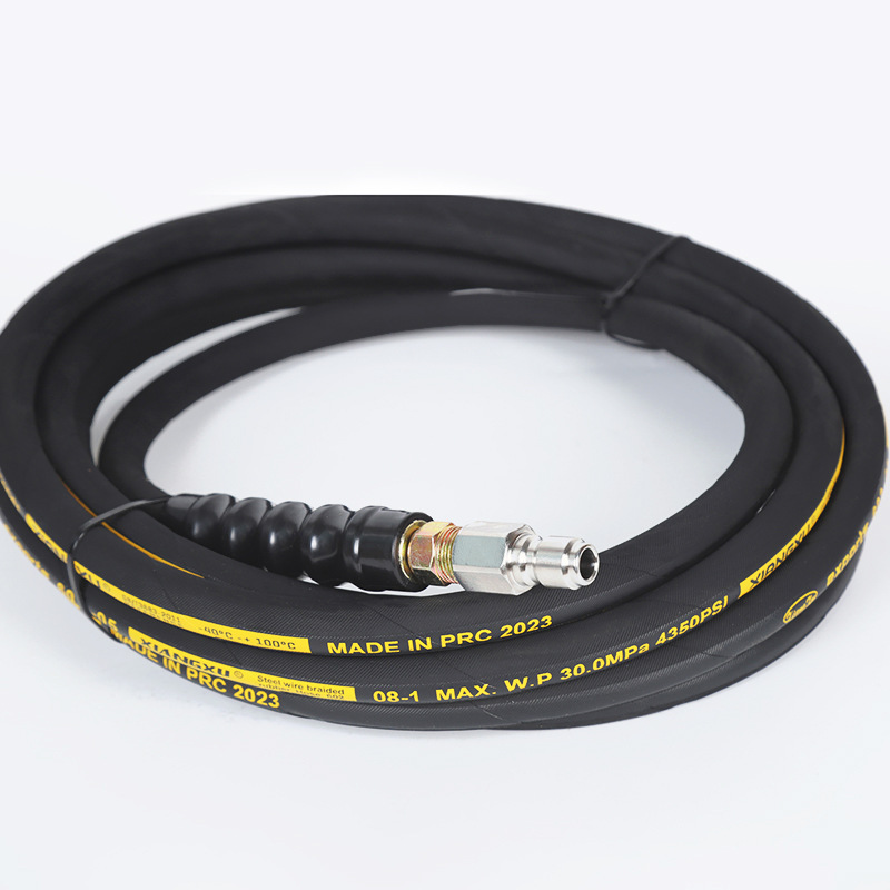 Manguera de goma de salida de agua para lavadora para automóviles a alta presión