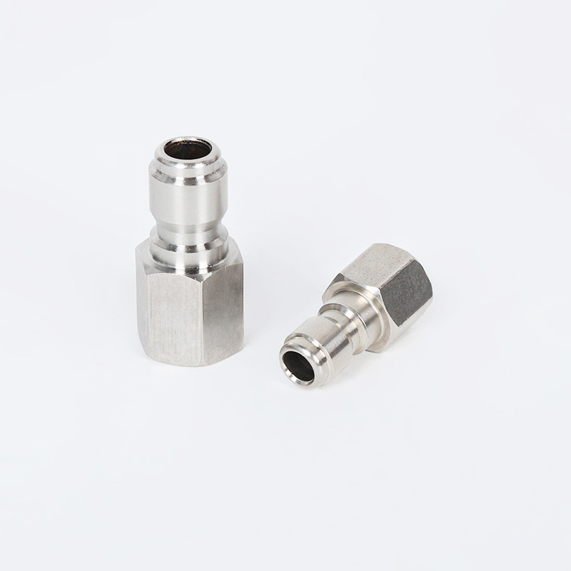 Máquina de limpieza de alta presión recta a través del conector rápido rotativo