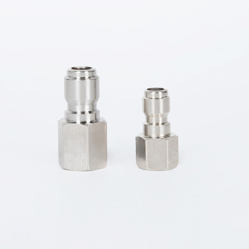 Máquina de limpieza de alta presión recta a través del conector rápido rotativo