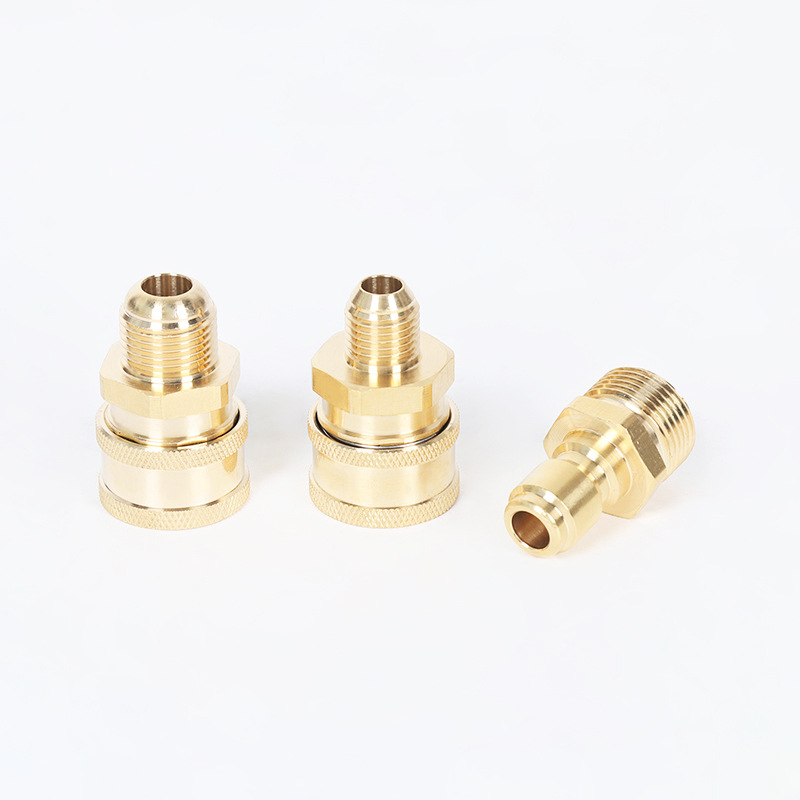 Máquina de limpieza de lavadora para automóviles a alta presión cobre 3/8 enchufe rápido