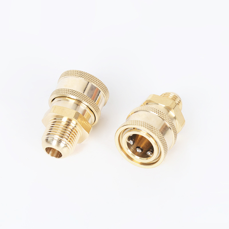 Máquina de limpieza de lavadora para automóviles a alta presión cobre 3/8 enchufe rápido