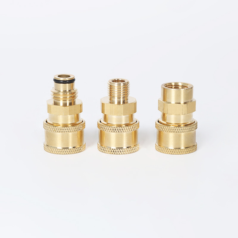 Conversión del cabezal de boquilla de agua de lavado de autos 1/4 enchufe rápido de unión