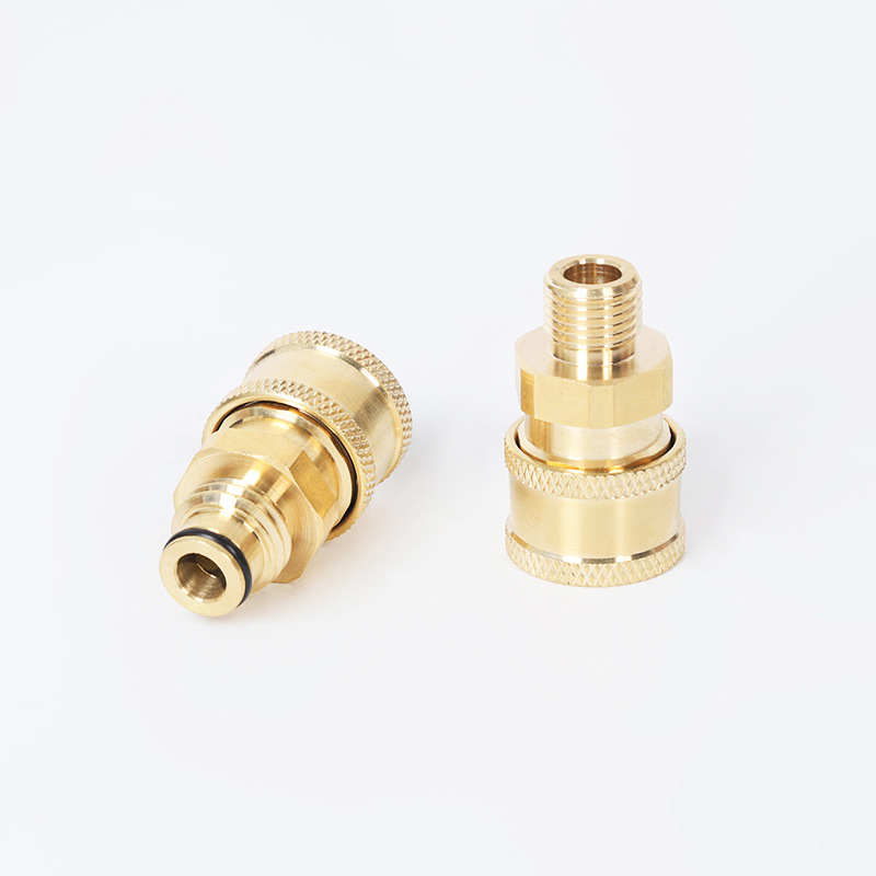 Conversión del cabezal de boquilla de agua de lavado de autos 1/4 enchufe rápido de unión