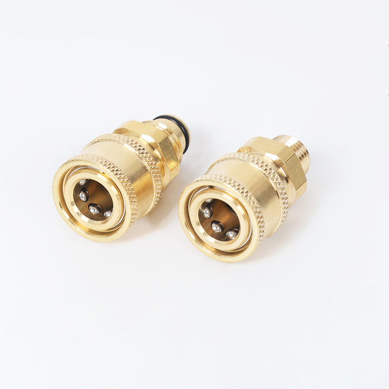 Conversión del cabezal de boquilla de agua de lavado de autos 1/4 enchufe rápido de unión