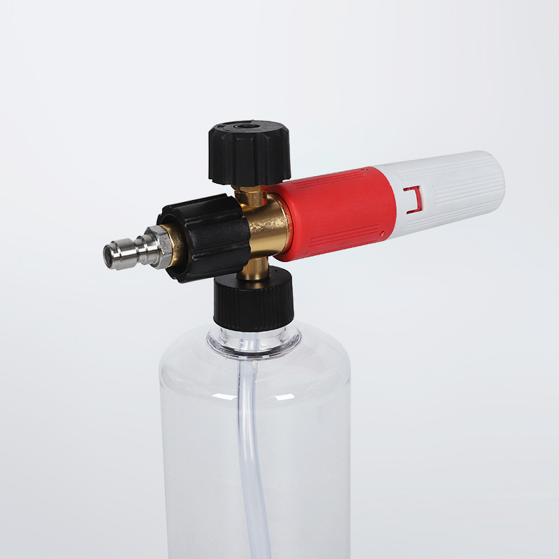 Pot de espuma de lavado de carro de pauta transparente de alta presión en forma de sector transparente