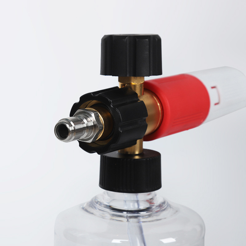 Pot de espuma de lavado de carro de pauta transparente de alta presión en forma de sector transparente