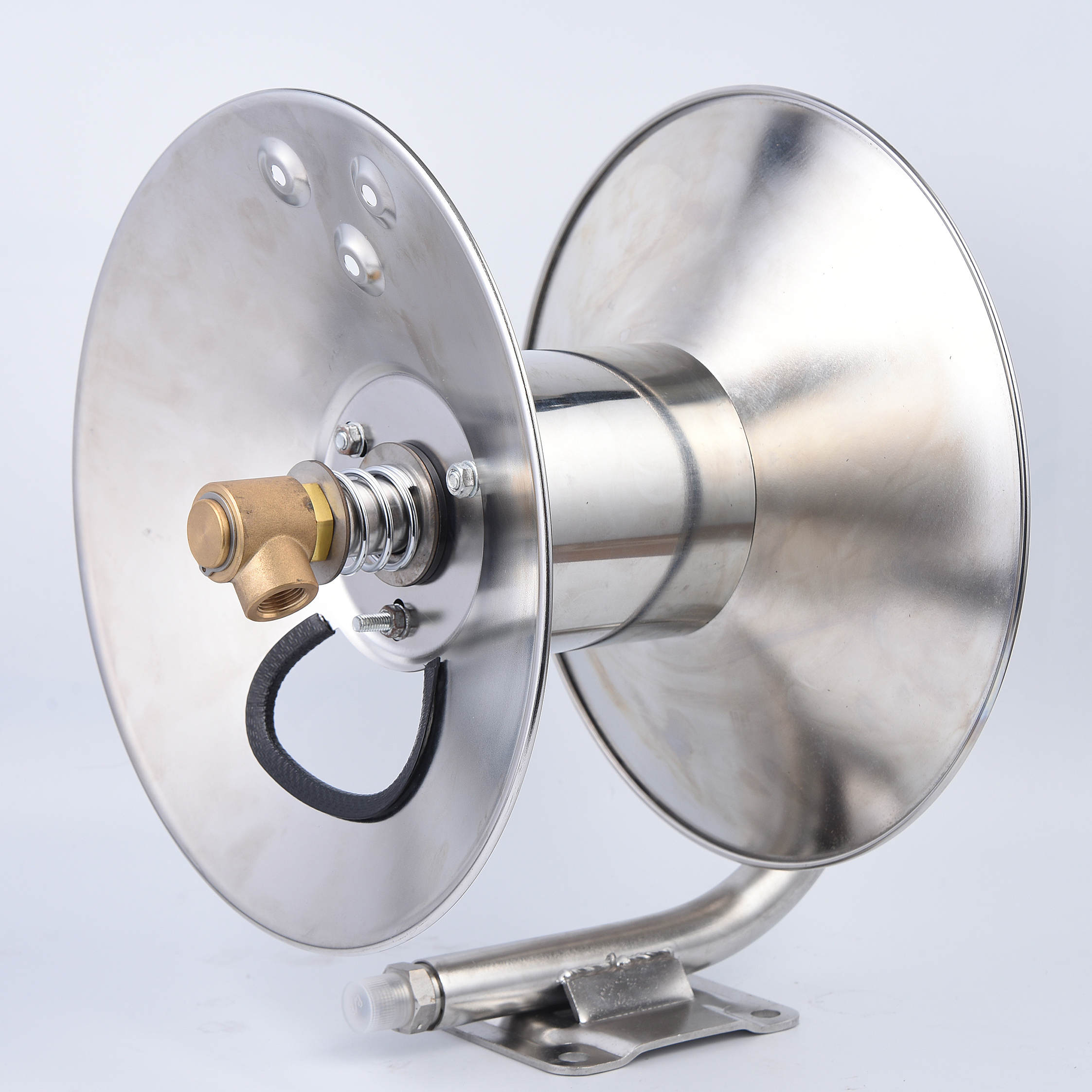 Carril de manguera manual de acero inoxidable de alta presión para lavado de automóviles